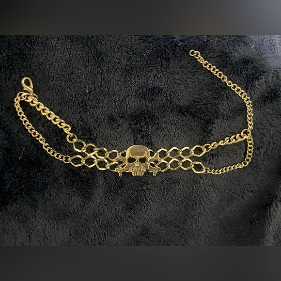 Silver Skull boot chain - Picture 3 of 3